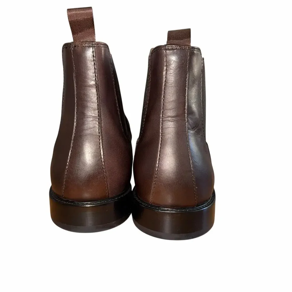 Banana Republic Dwen Chelsea Boots Men’s 11 Espresso Brown Suede Leather